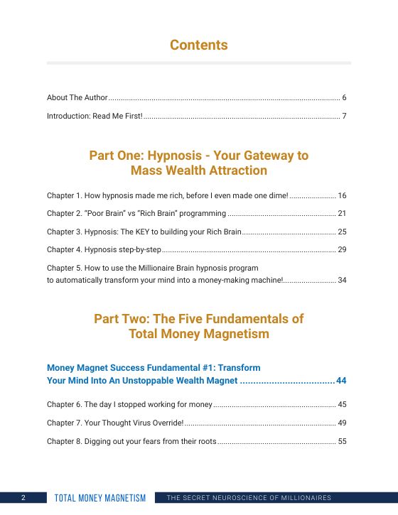 Manual page: Contents